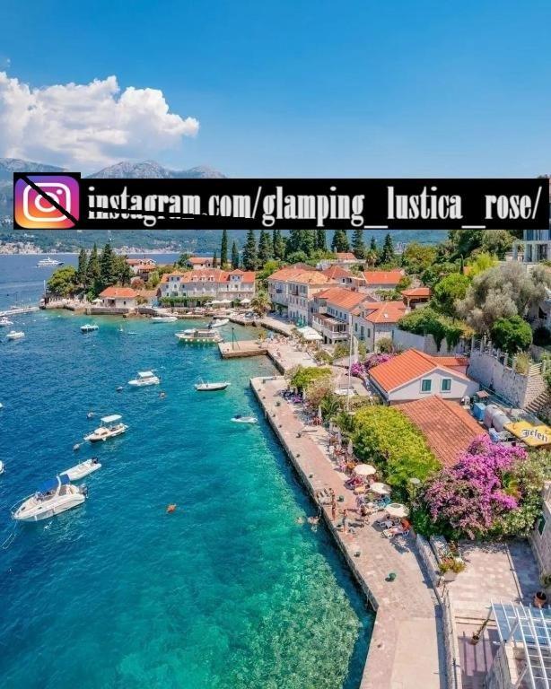 Вілла Glamping Peninsula Lustica Rose Тиват Екстер'єр фото